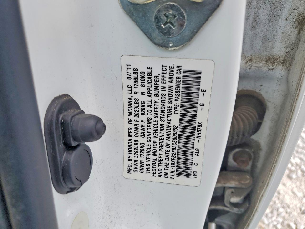 2012 HONDA CIVIC