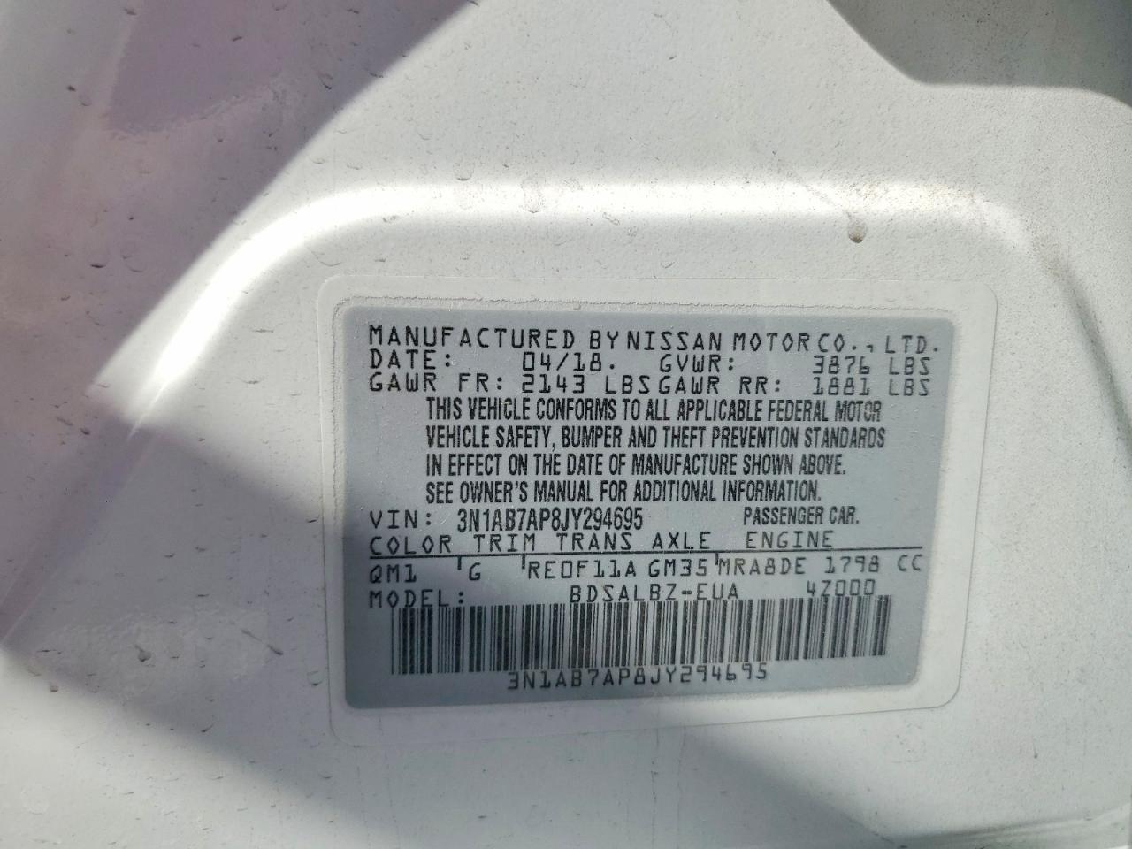 2018 NISSAN SENTRA