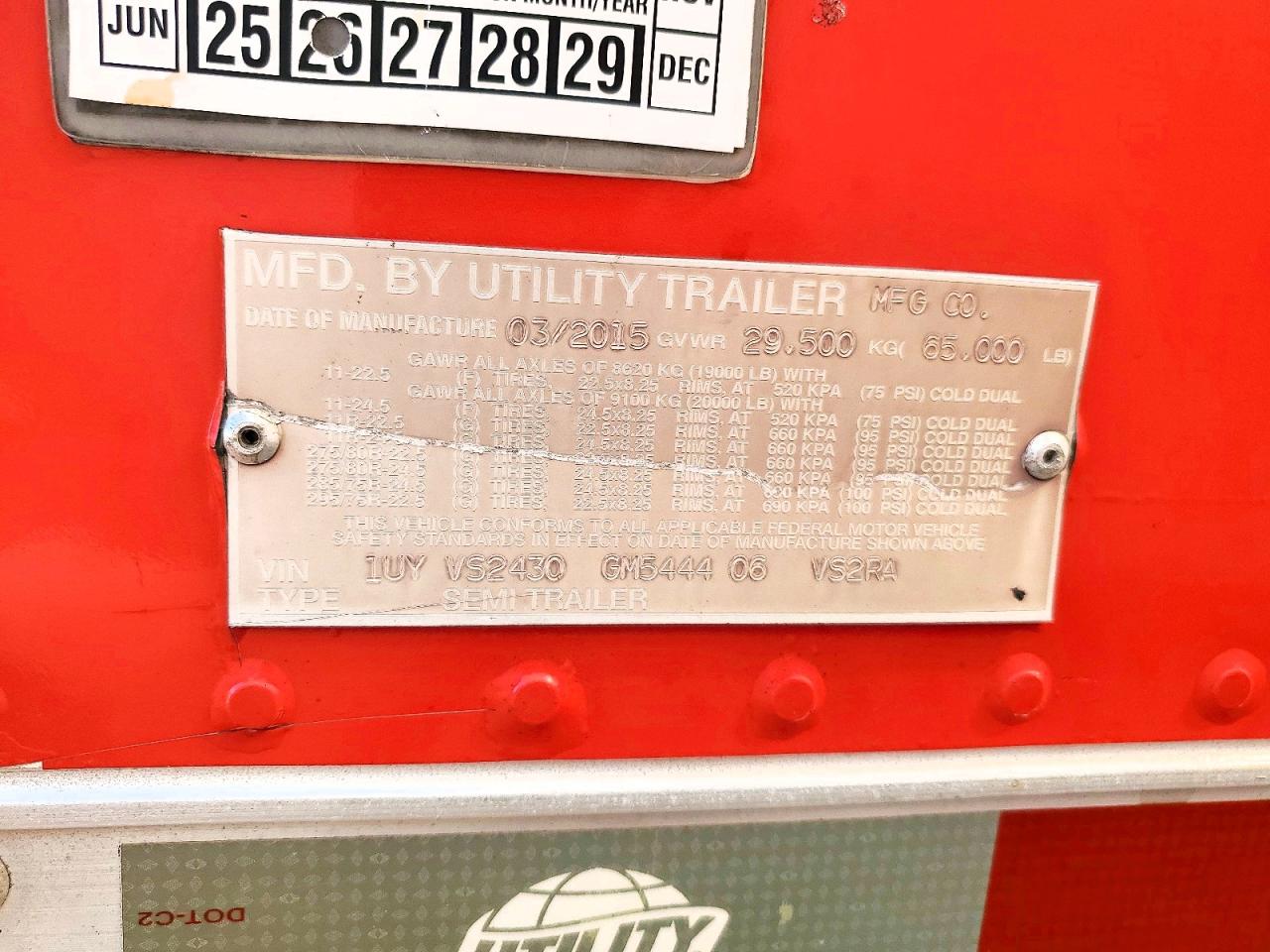 2016 UTILITY TR 
