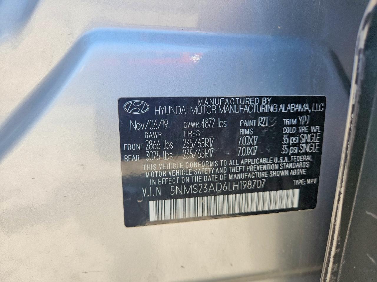2020 HYUNDAI SANTA FE