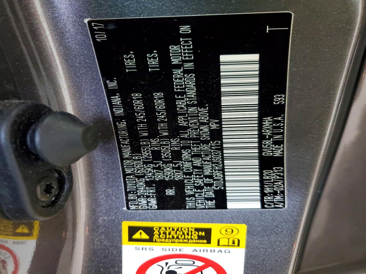 2018 TOYOTA HIGHLANDER