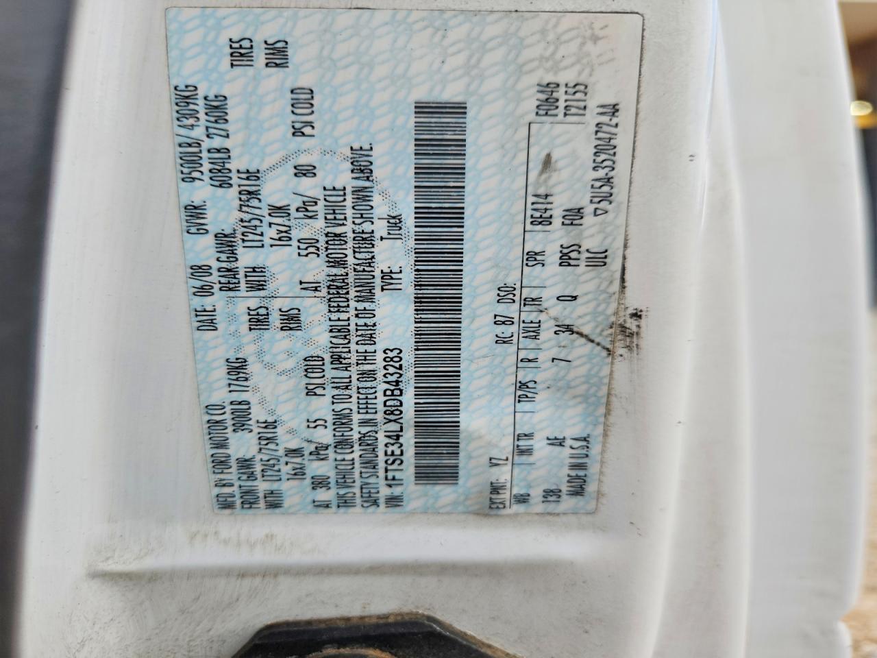 2008 FORD ECONOLINE