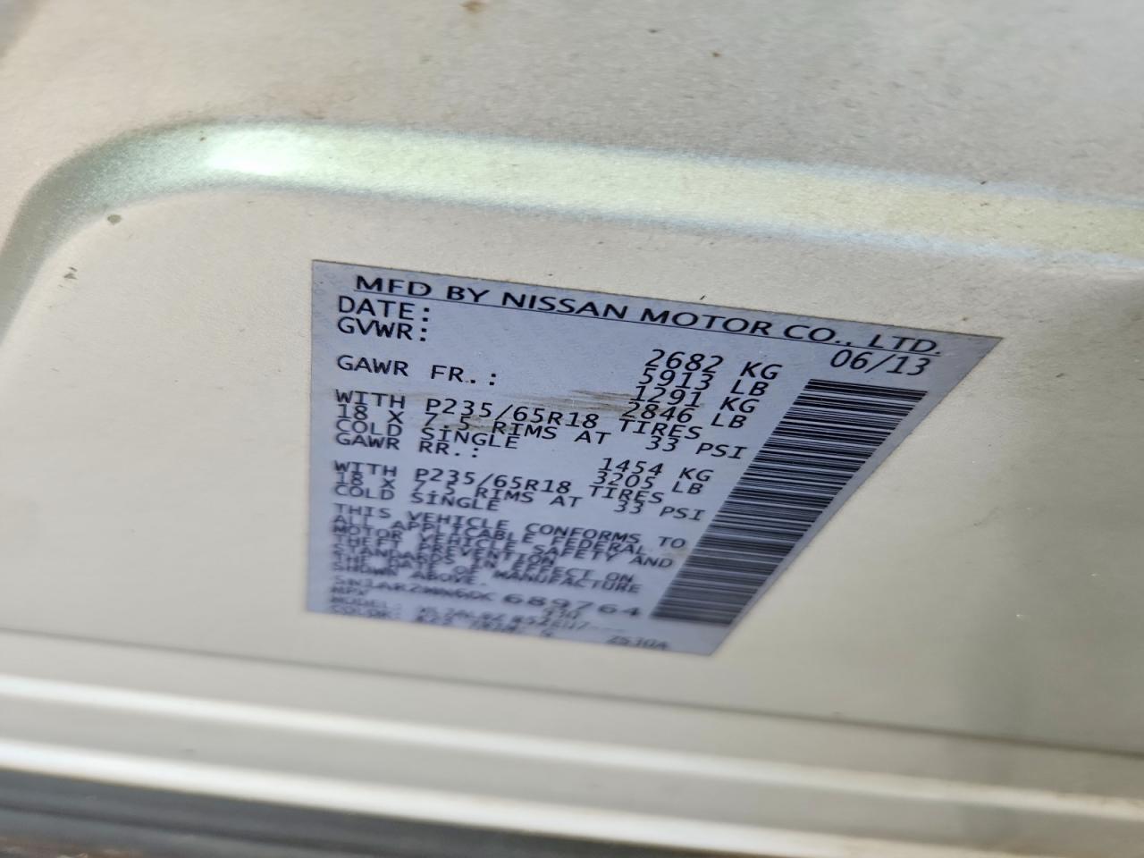 2013 NISSAN PATHFINDER