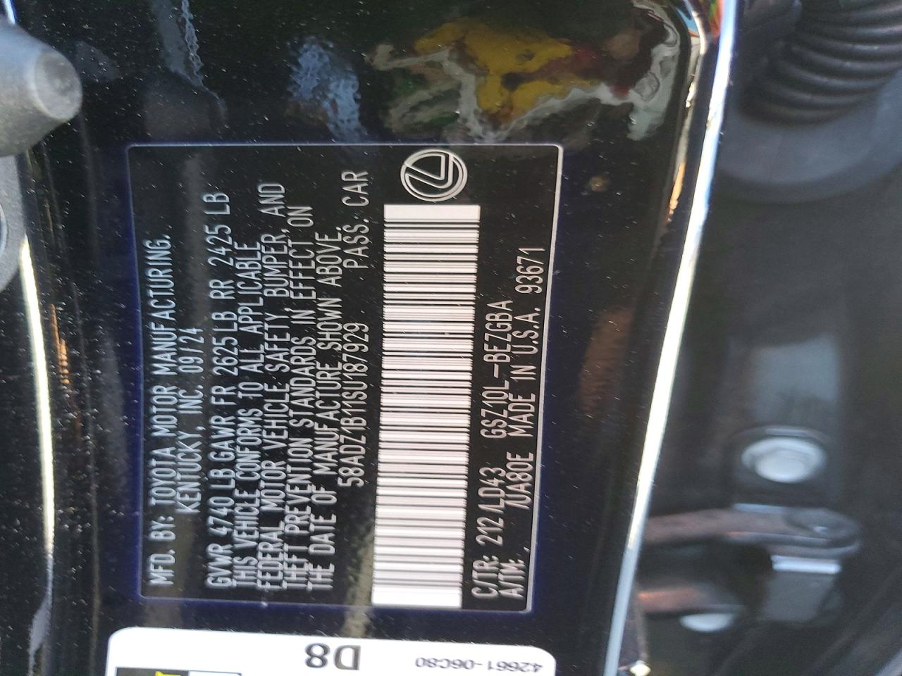 2025 LEXUS ES350