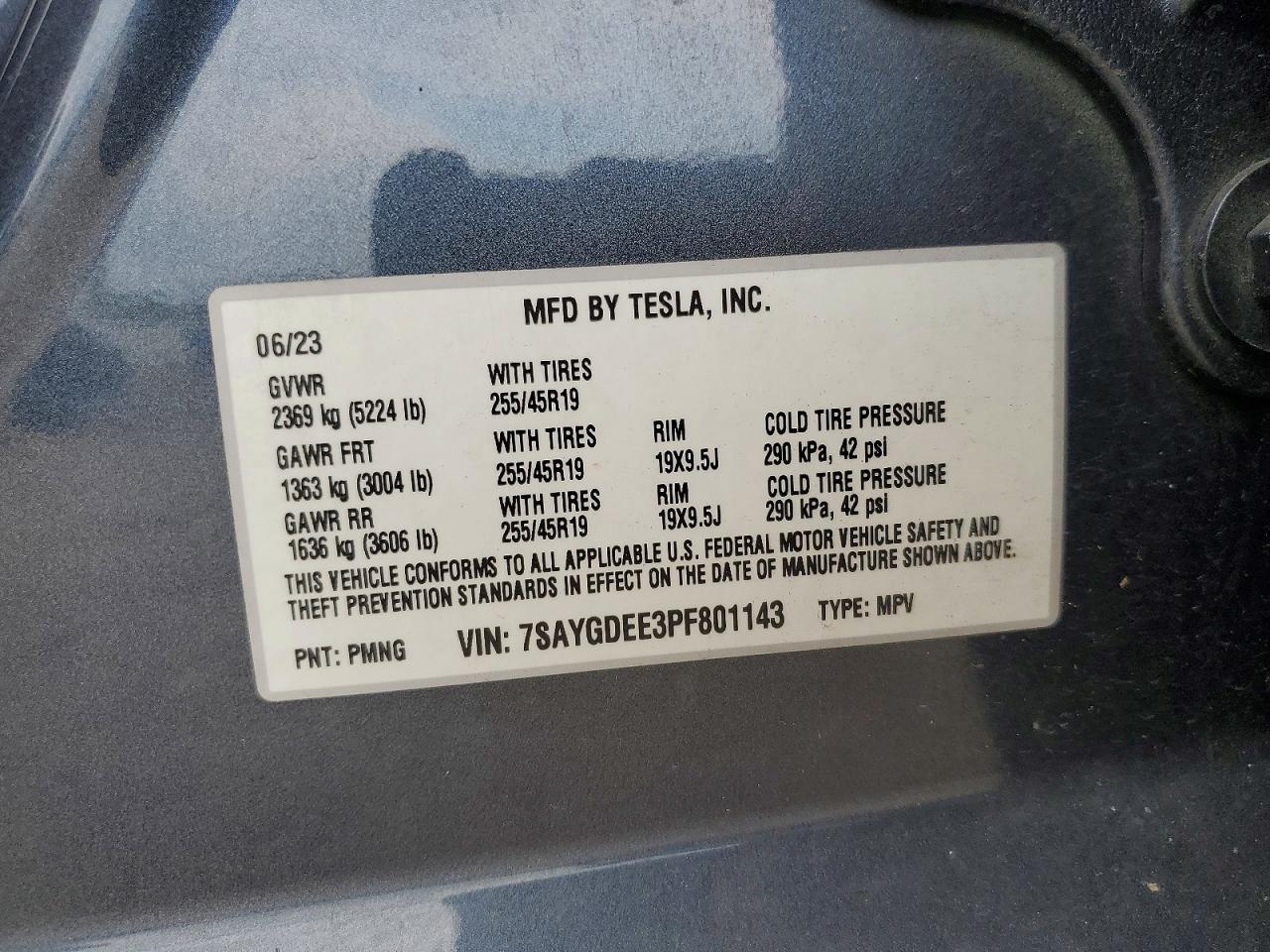 2023 TESLA MODEL Y