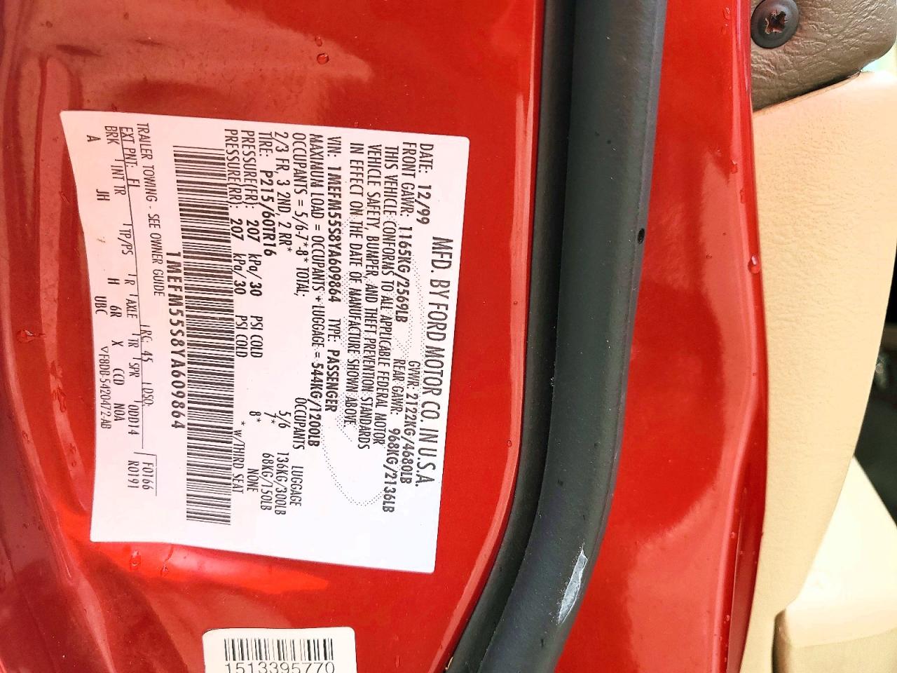 2000 MERCURY SABLE