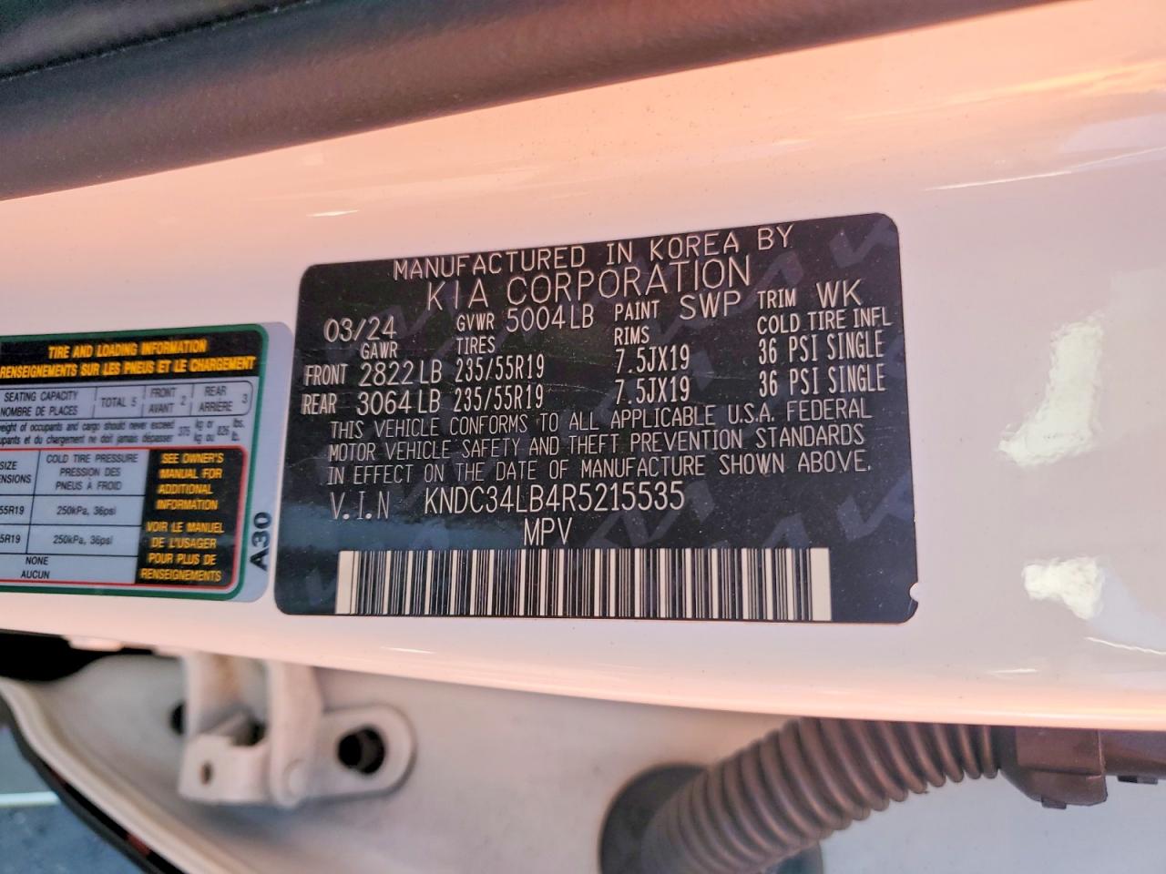 2024 KIA ALL OTHER