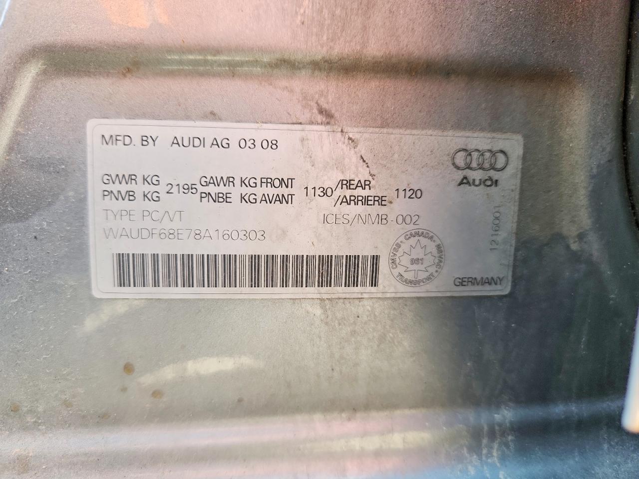 2008 AUDI A4