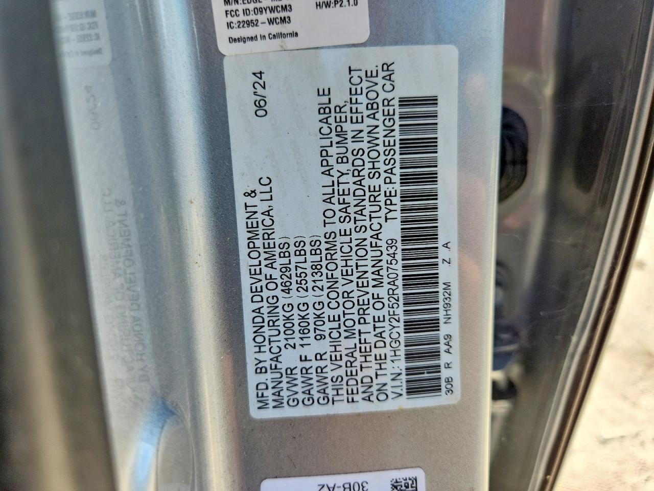 2024 HONDA ACCORD