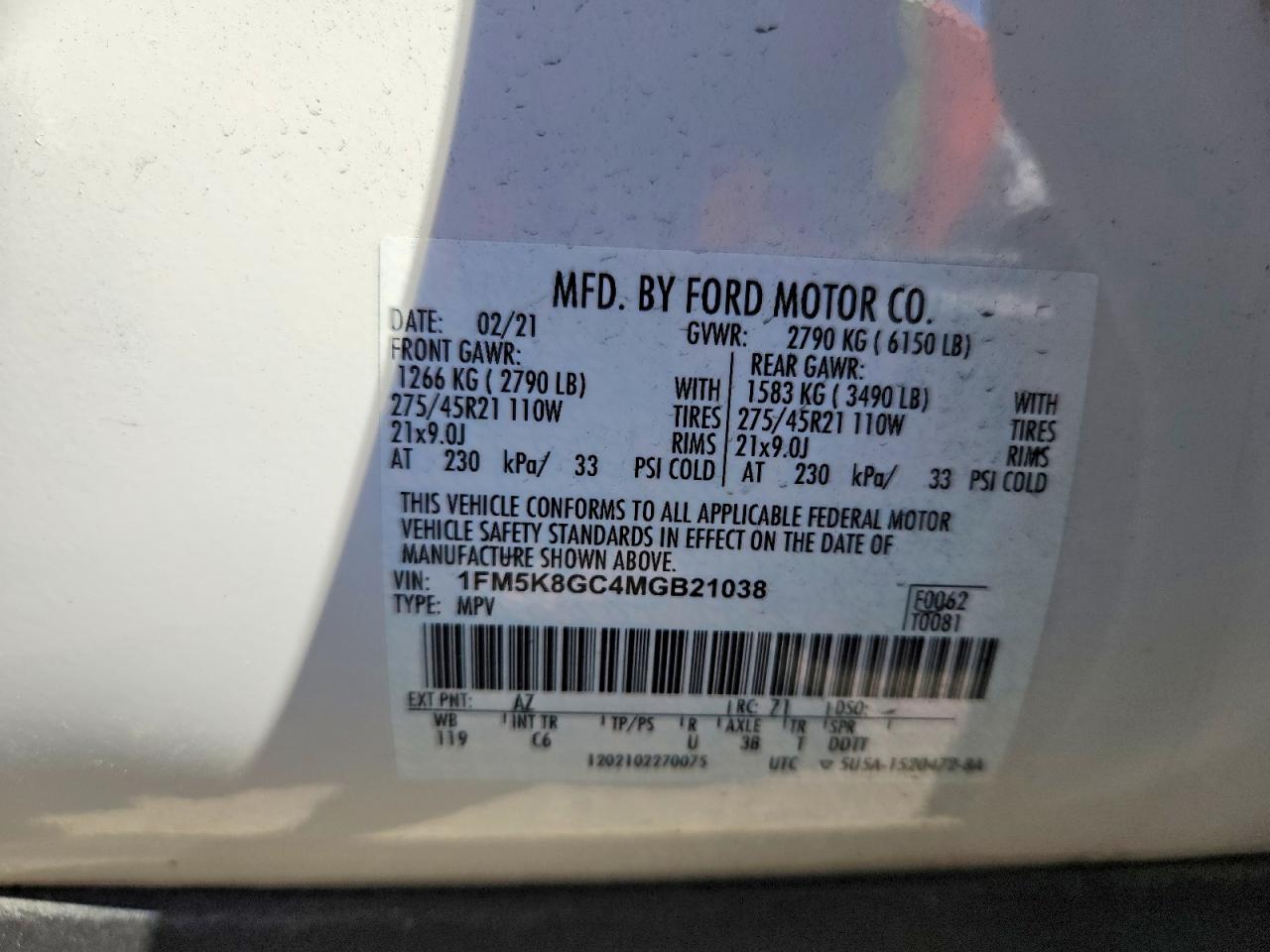 2021 FORD EXPLORER