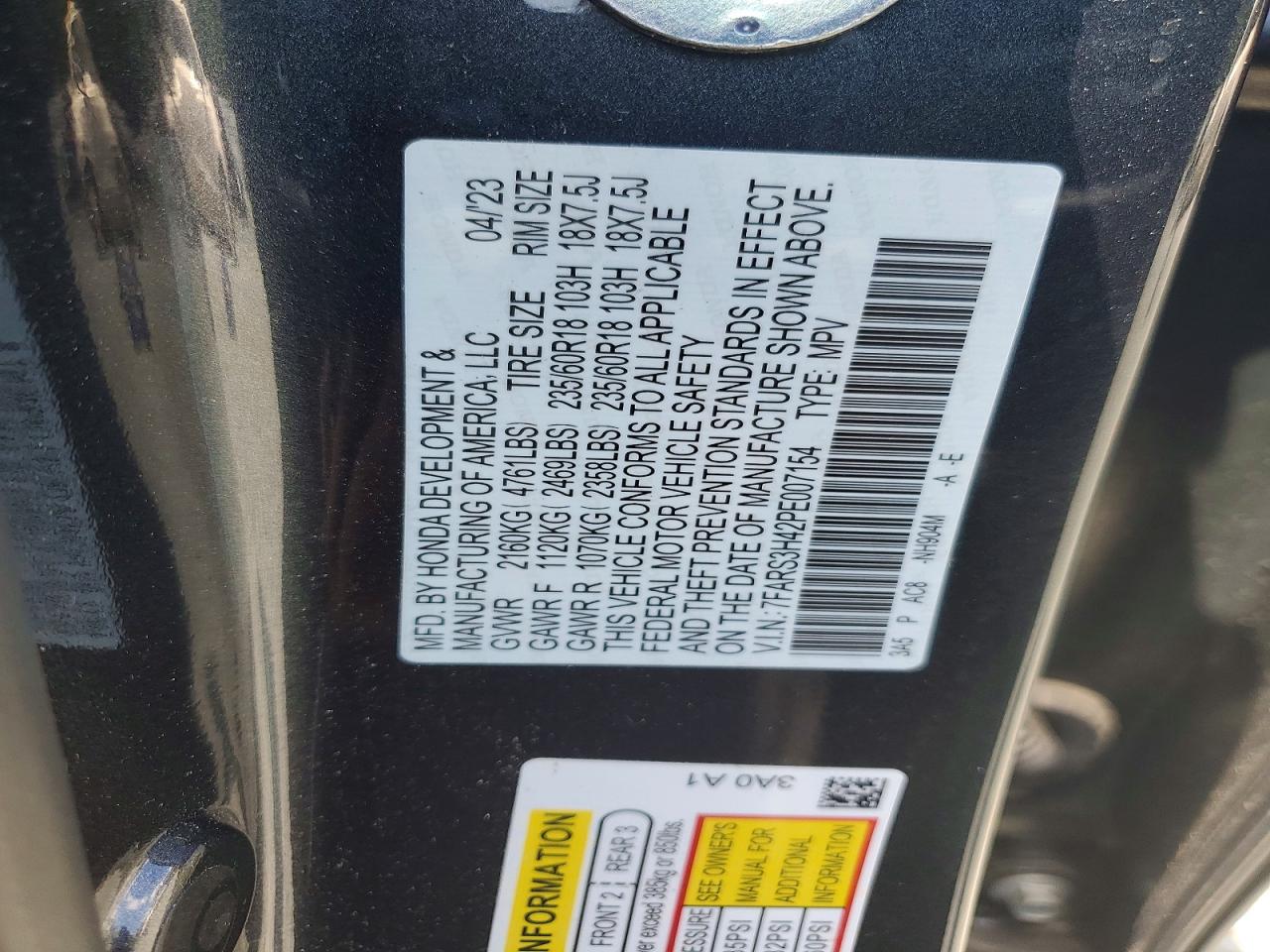 2023 HONDA CRV