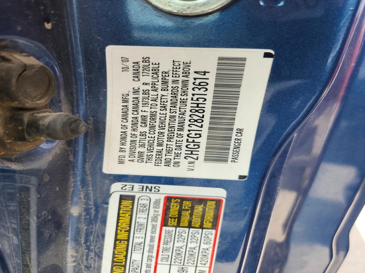 2008 HONDA CIVIC