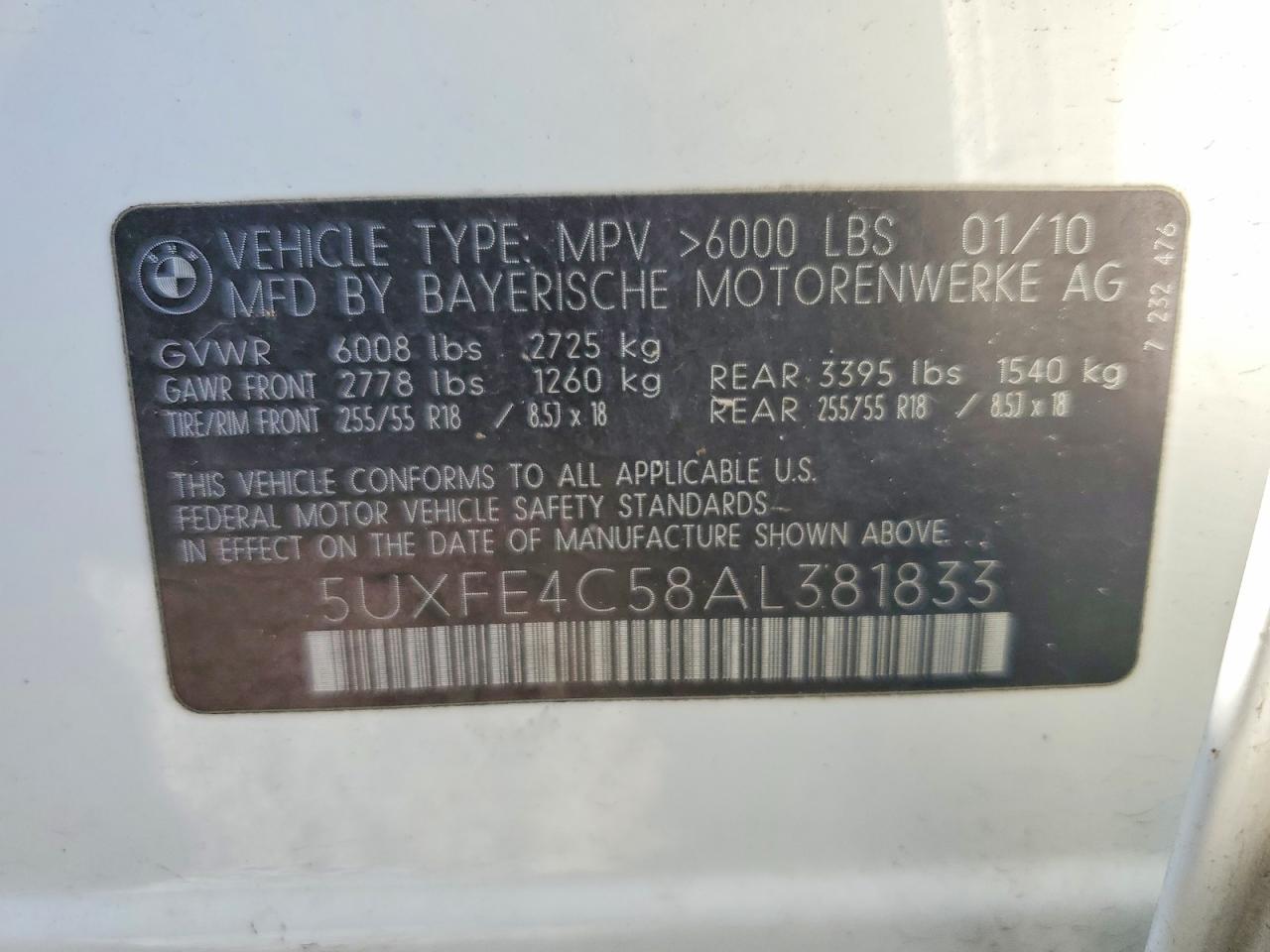 2010 BMW X5