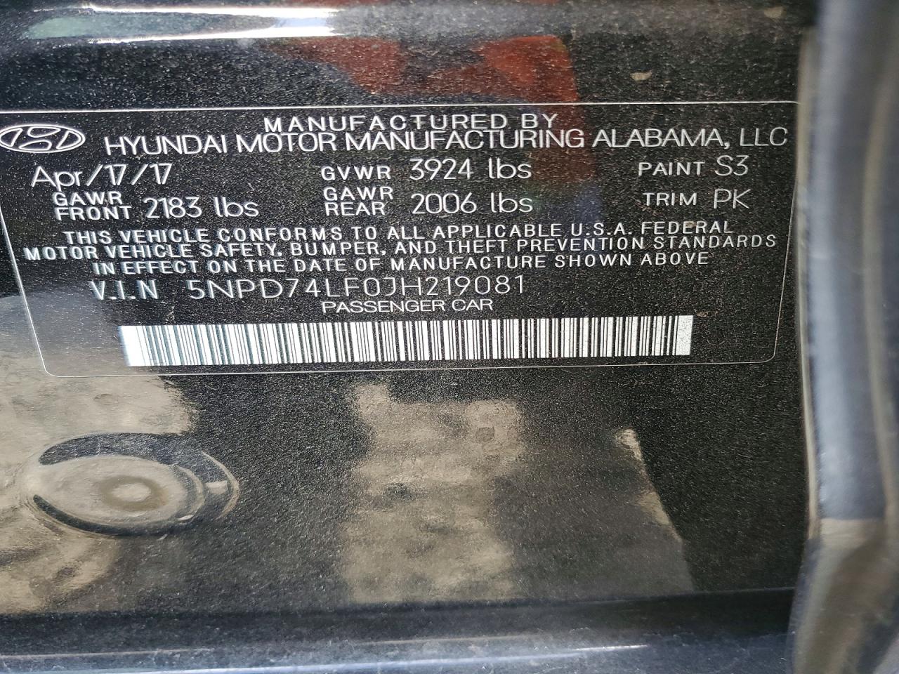 2018 HYUNDAI ELANTRA