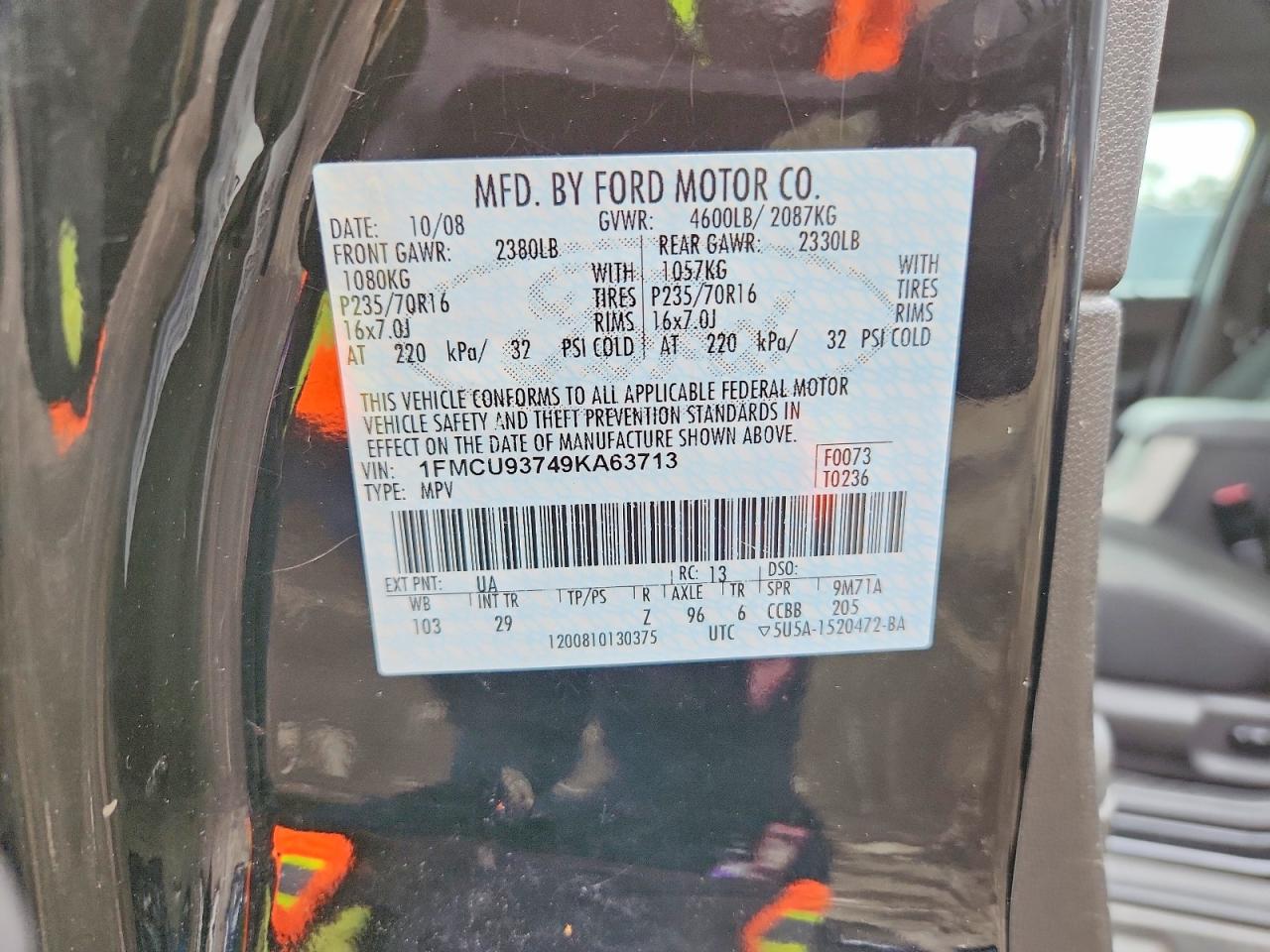 2009 FORD ESCAPE