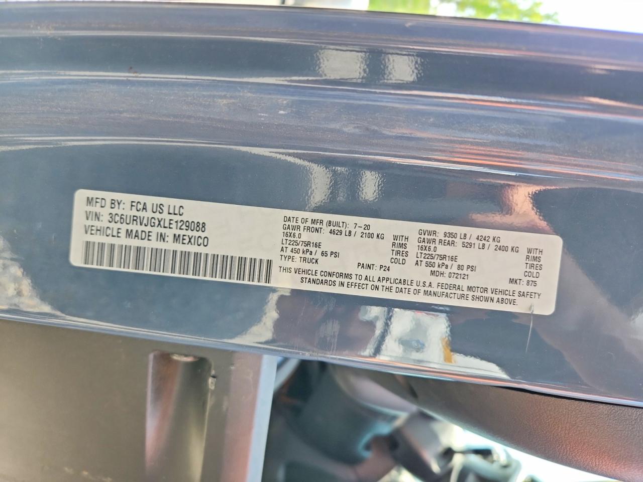 2020 RAM PROMASTER