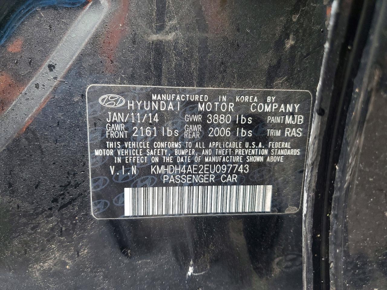 2014 HYUNDAI ELANTRA