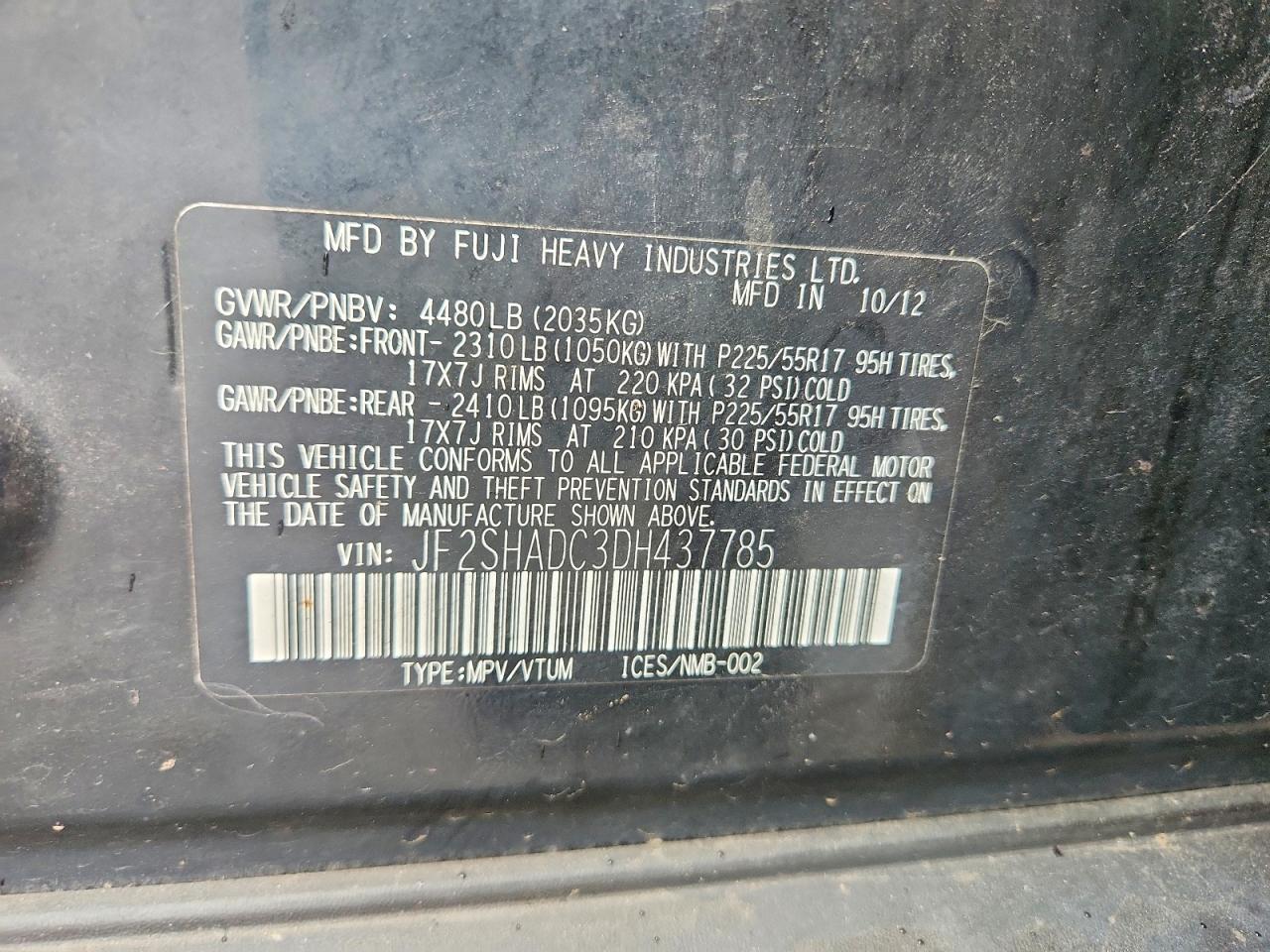 2013 SUBARU FORESTER