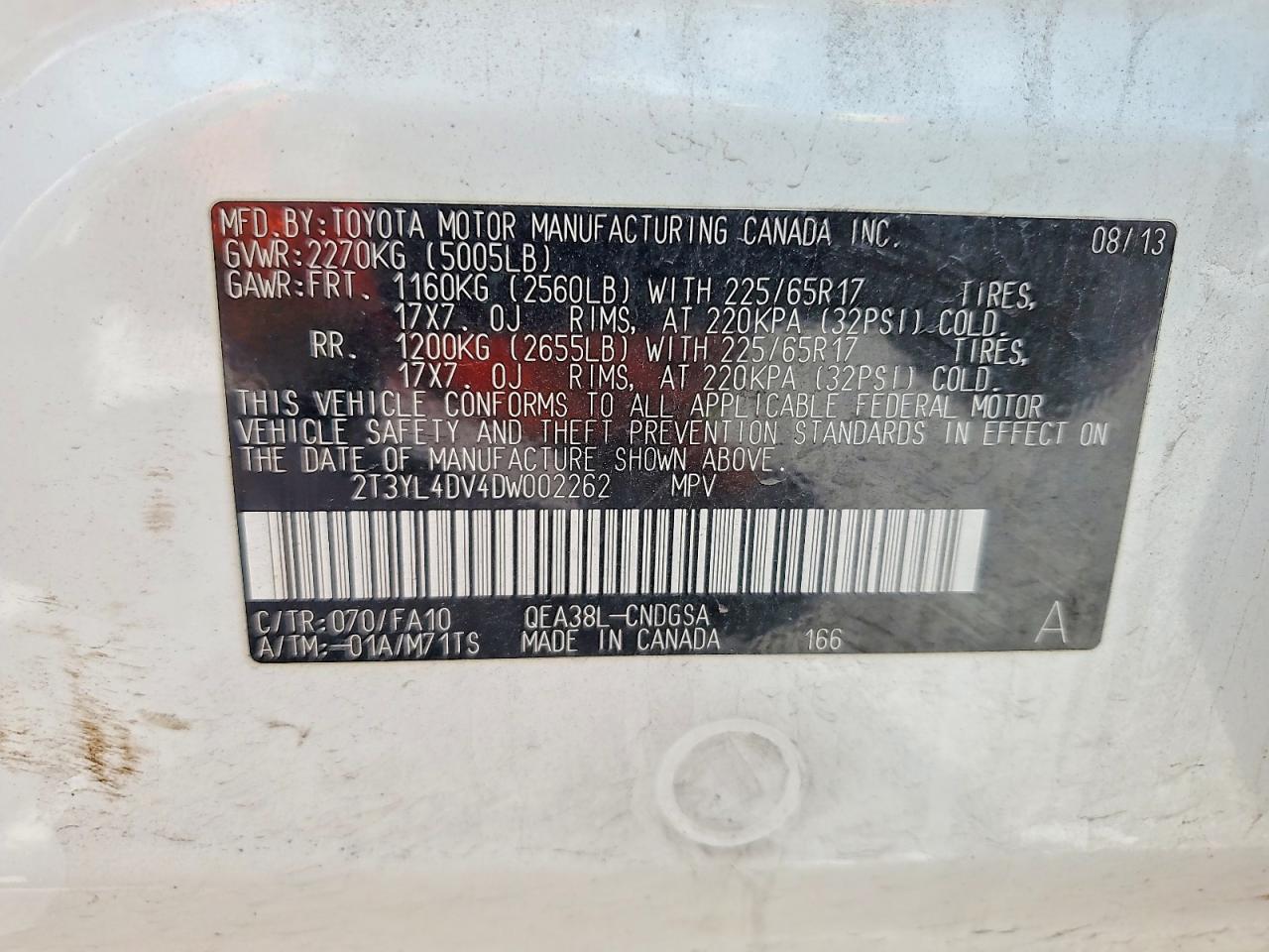 2013 TOYOTA RAV4