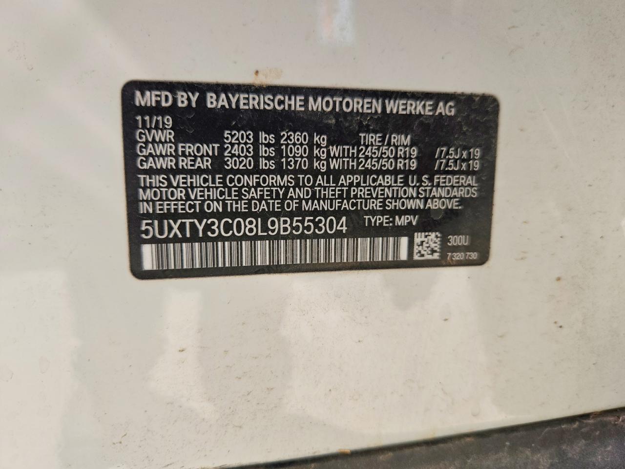 2020 BMW X3