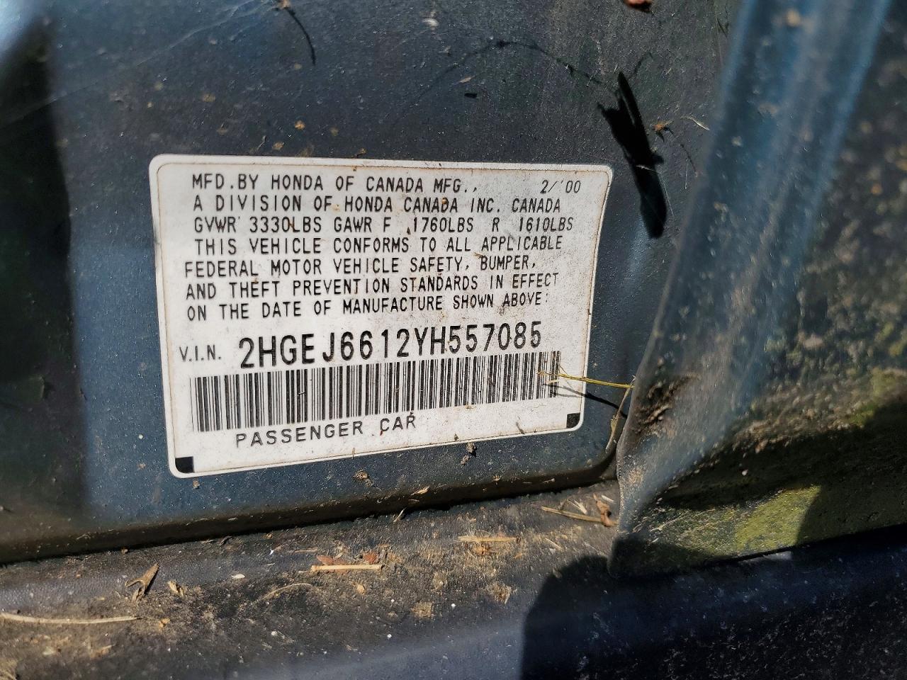2000 HONDA CIVIC