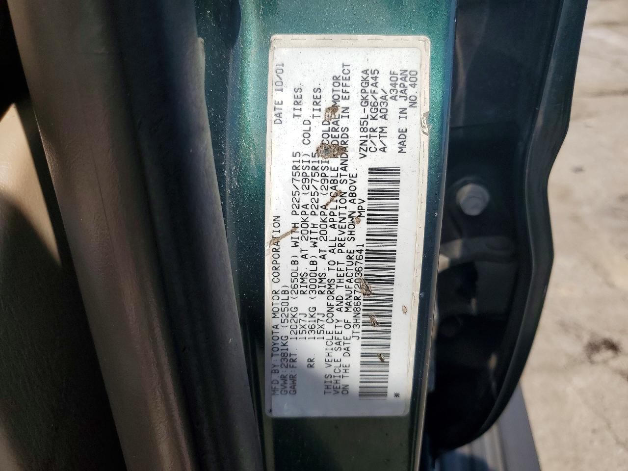 2002 TOYOTA 4RUNNER