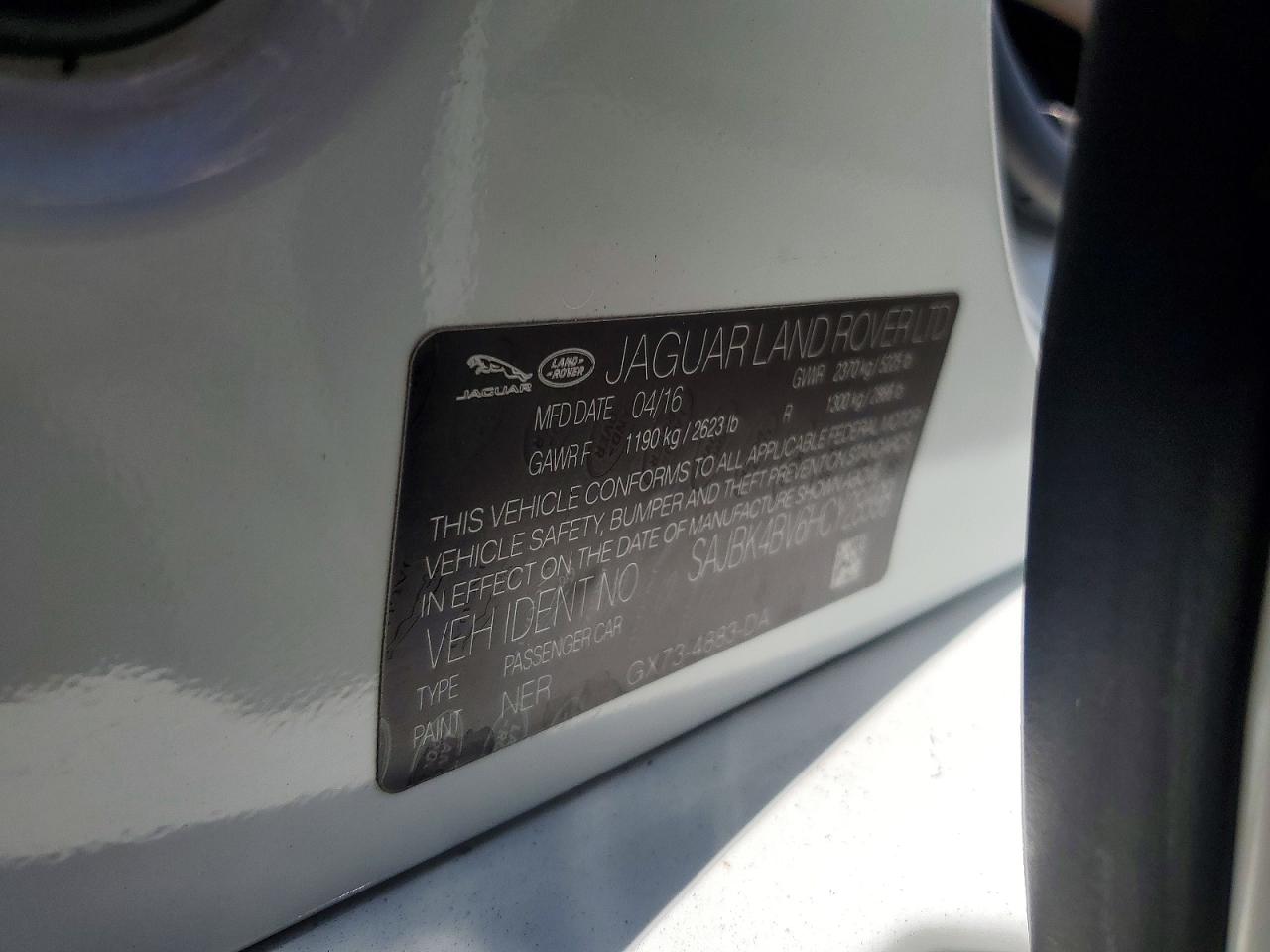 2017 JAGUAR XF