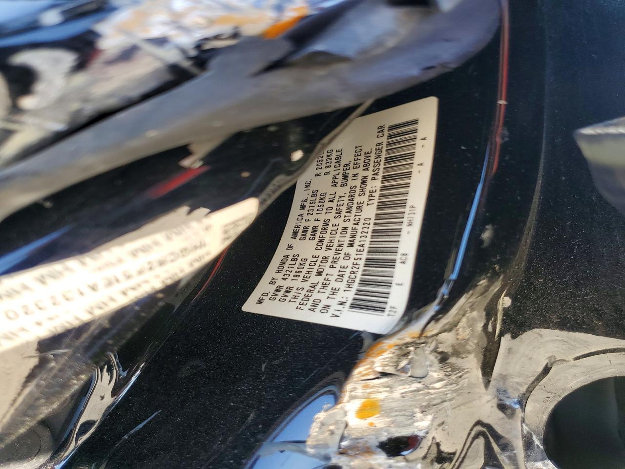 2014 HONDA ACCORD