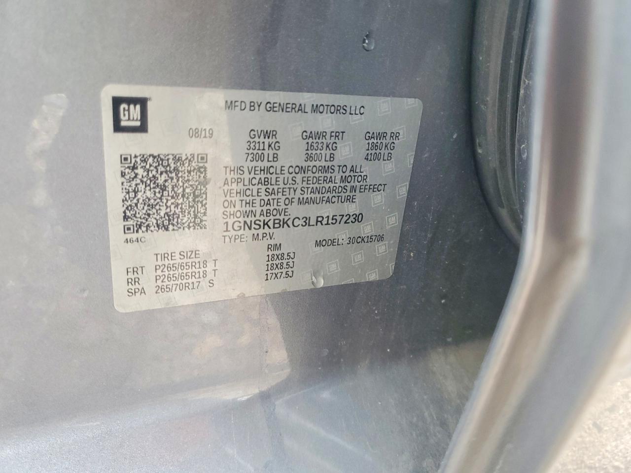 2020 CHEVROLET TAHOE