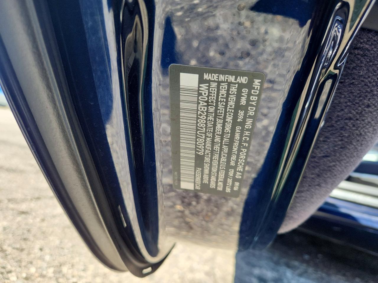 2007 PORSCHE CAYMAN