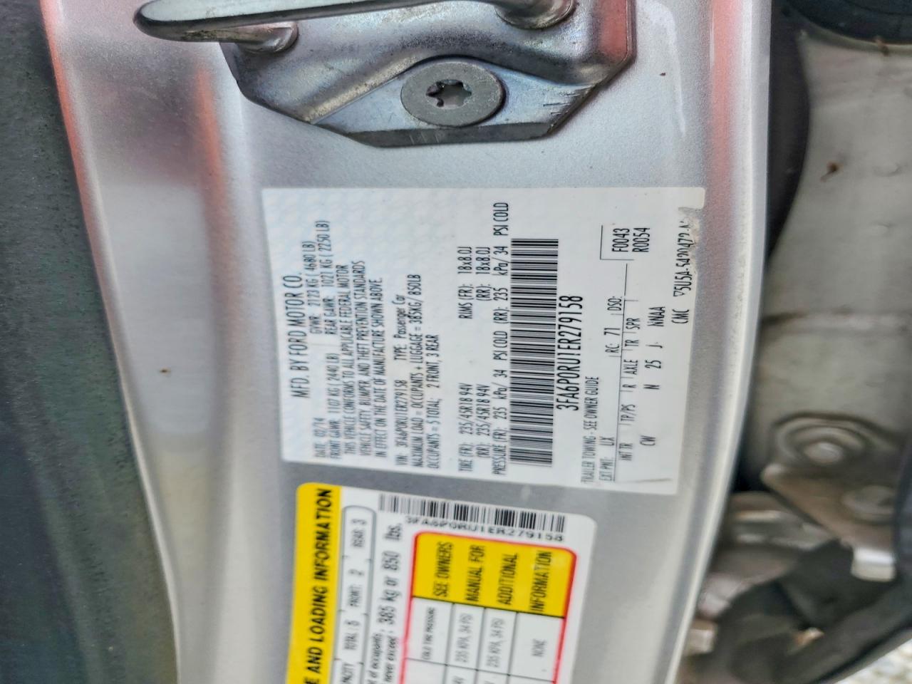 2014 FORD FUSION
