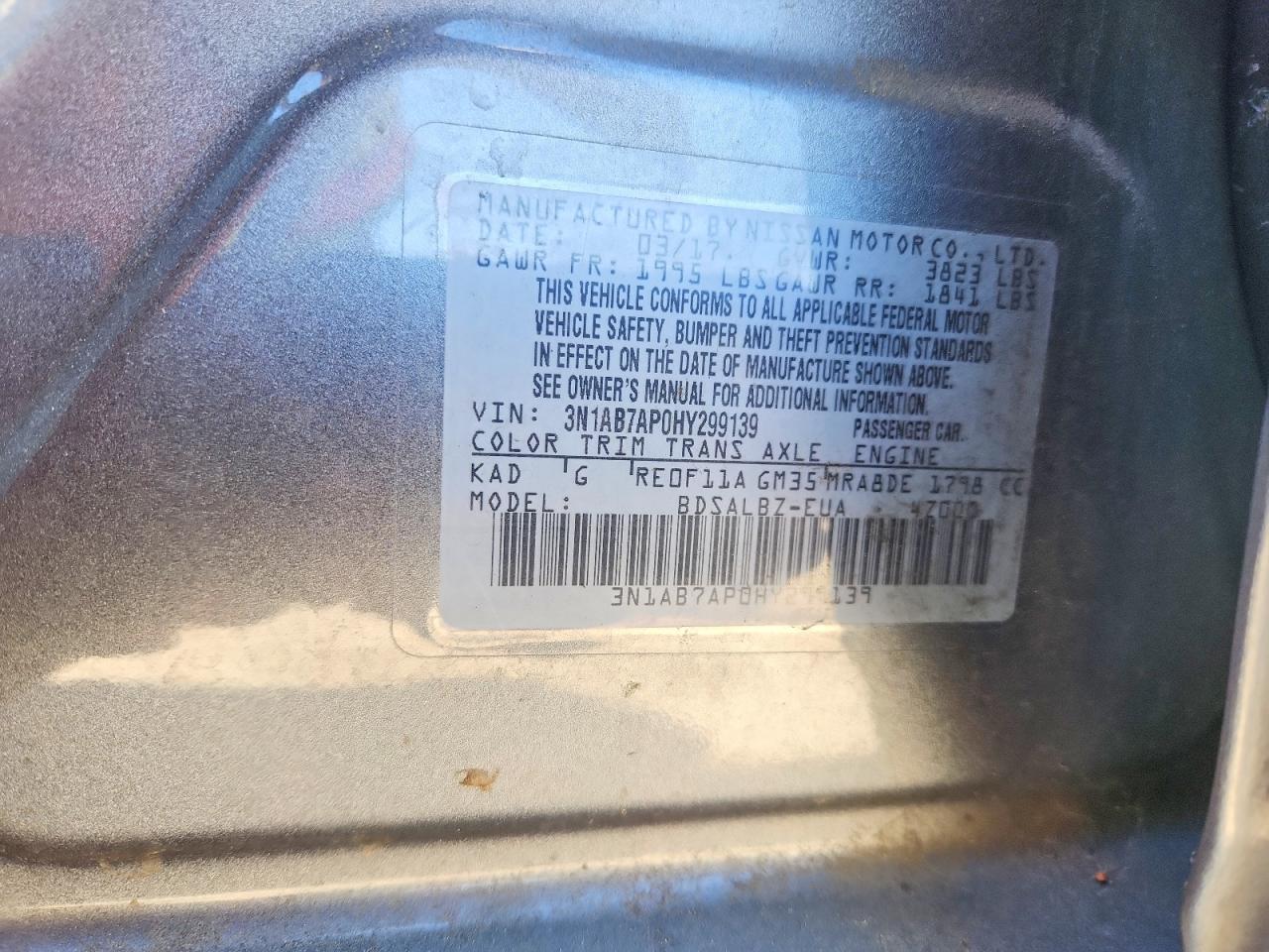 2017 NISSAN SENTRA