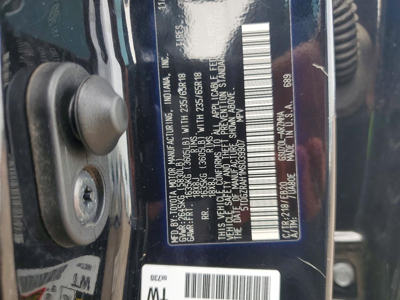 2021 TOYOTA HIGHLANDER