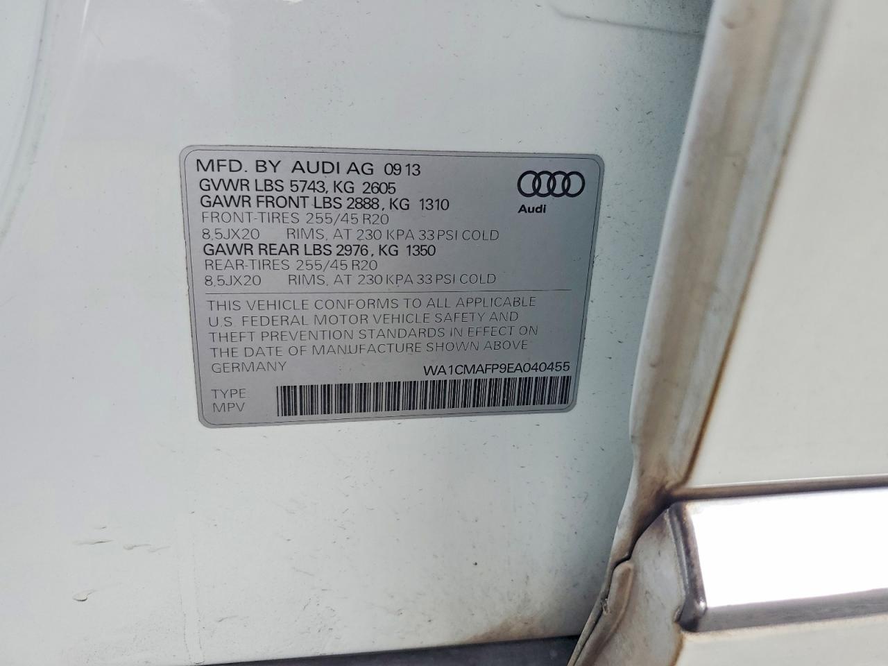 2014 AUDI Q5
