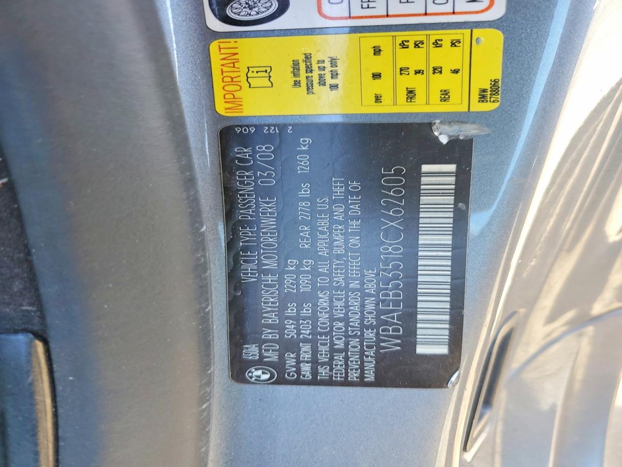 2008 BMW 6 SERIES