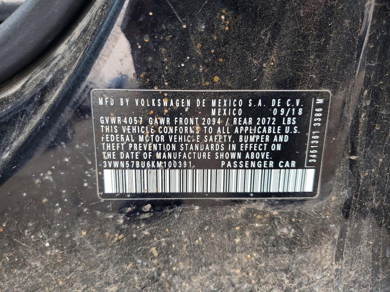 2019 VOLKSWAGEN JETTA