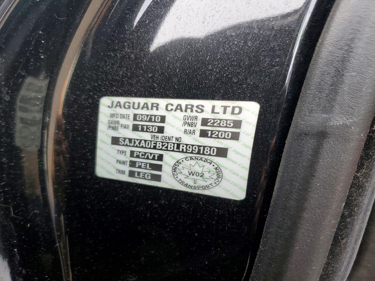 2011 JAGUAR XF