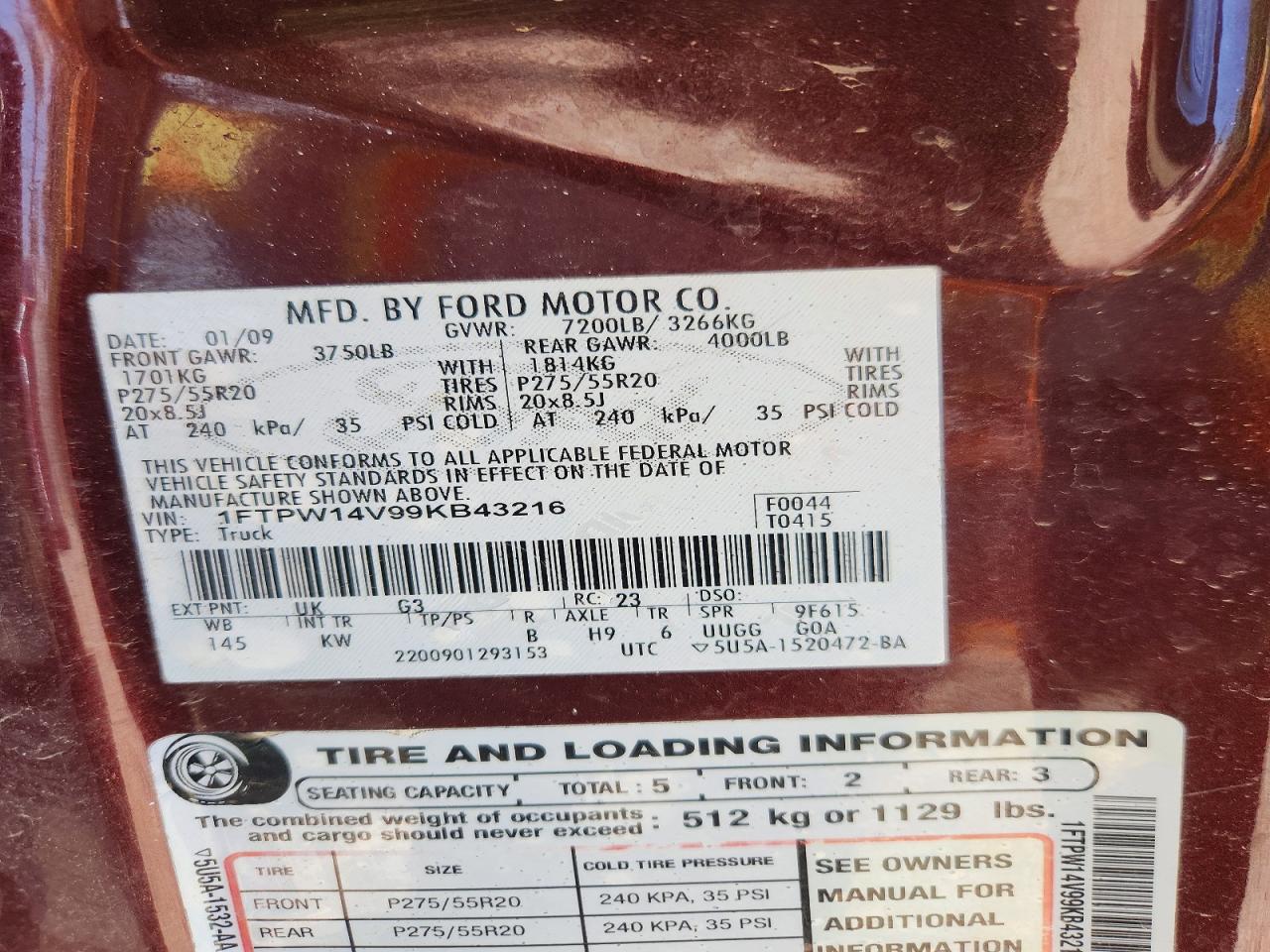 2009 FORD F-150