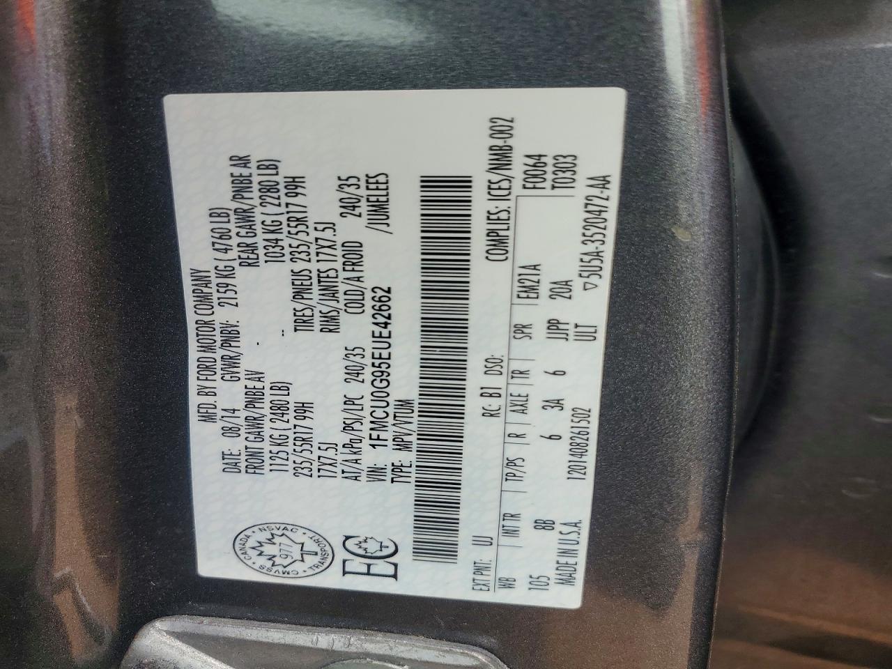 2014 FORD ESCAPE