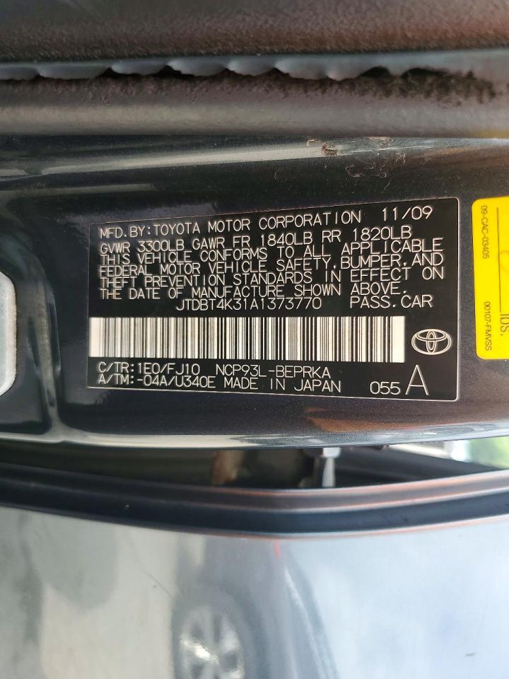 2010 TOYOTA YARIS