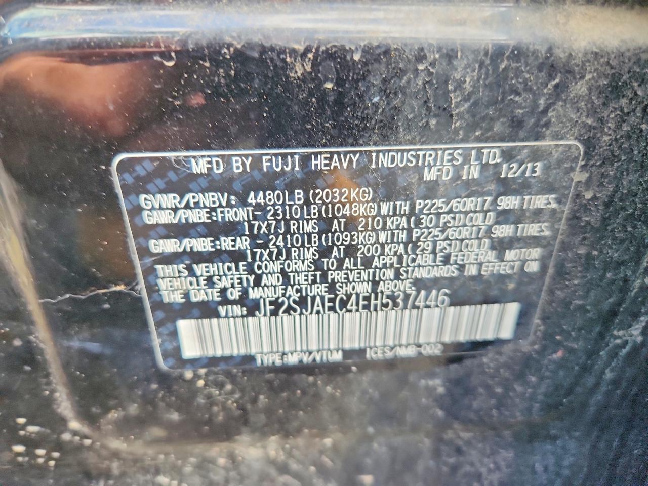 2014 SUBARU FORESTER