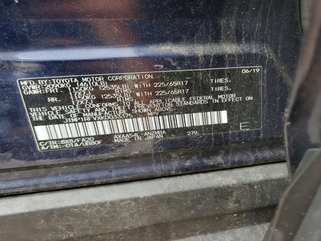 2019 TOYOTA RAV4