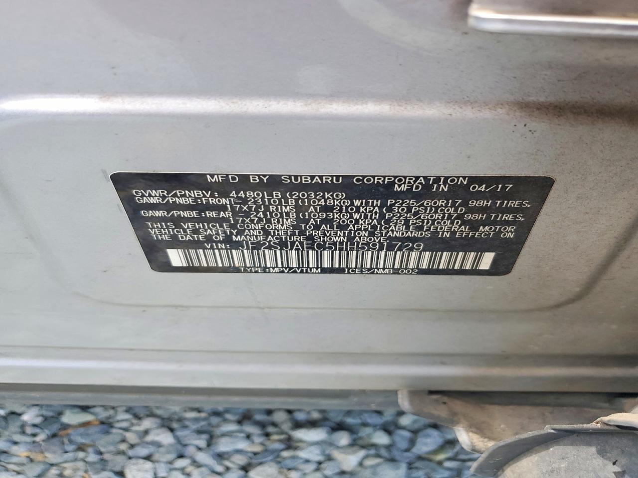 2017 SUBARU FORESTER