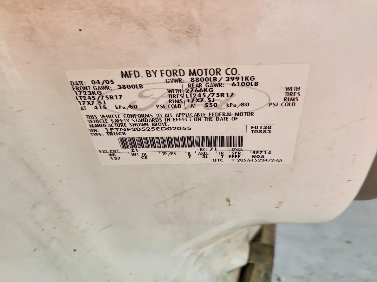 2005 FORD F250
