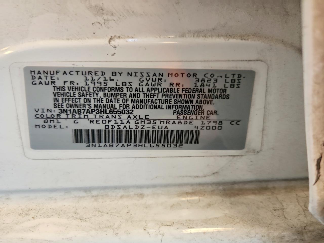 2017 NISSAN SENTRA
