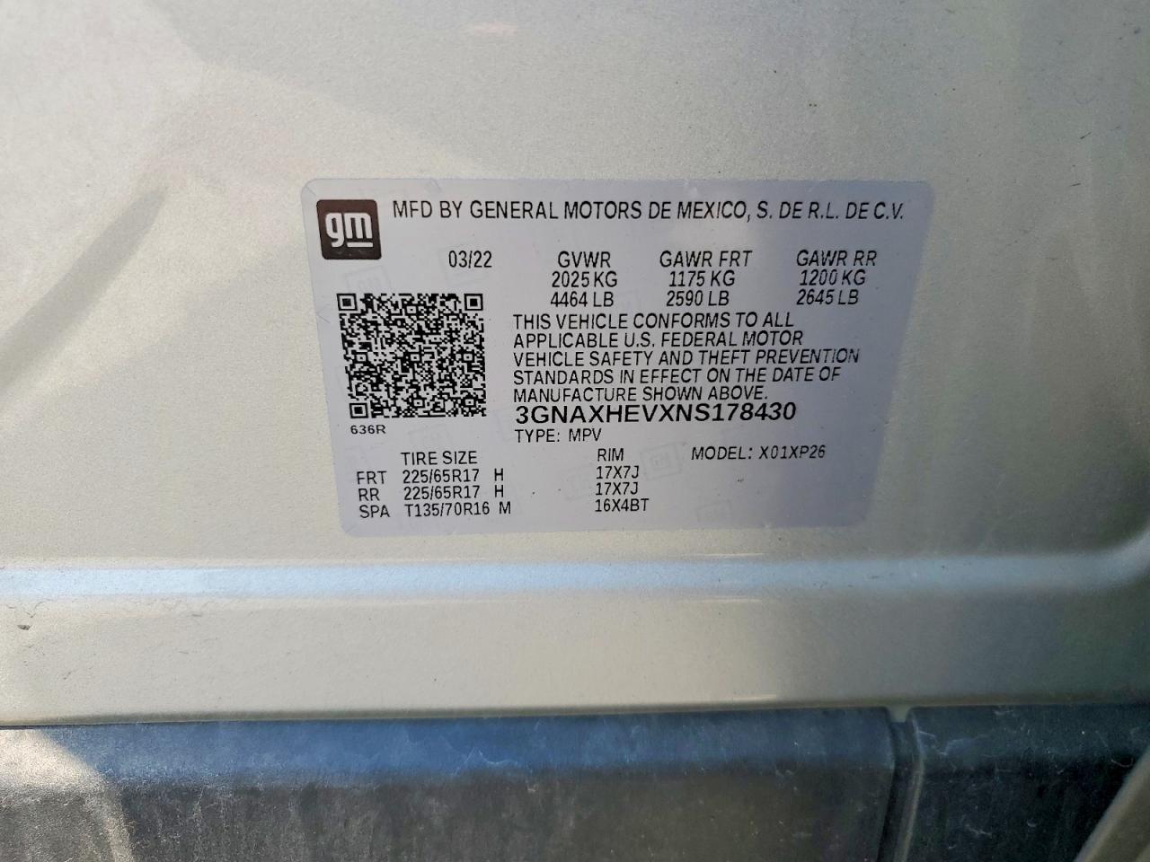 2022 CHEVROLET EQUINOX