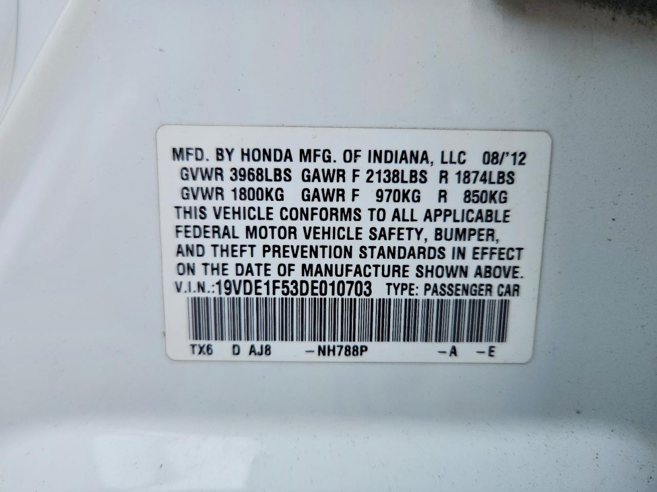 2013 ACURA ILX