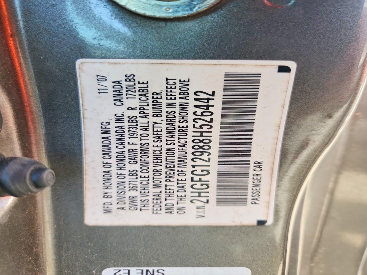 2008 HONDA CIVIC