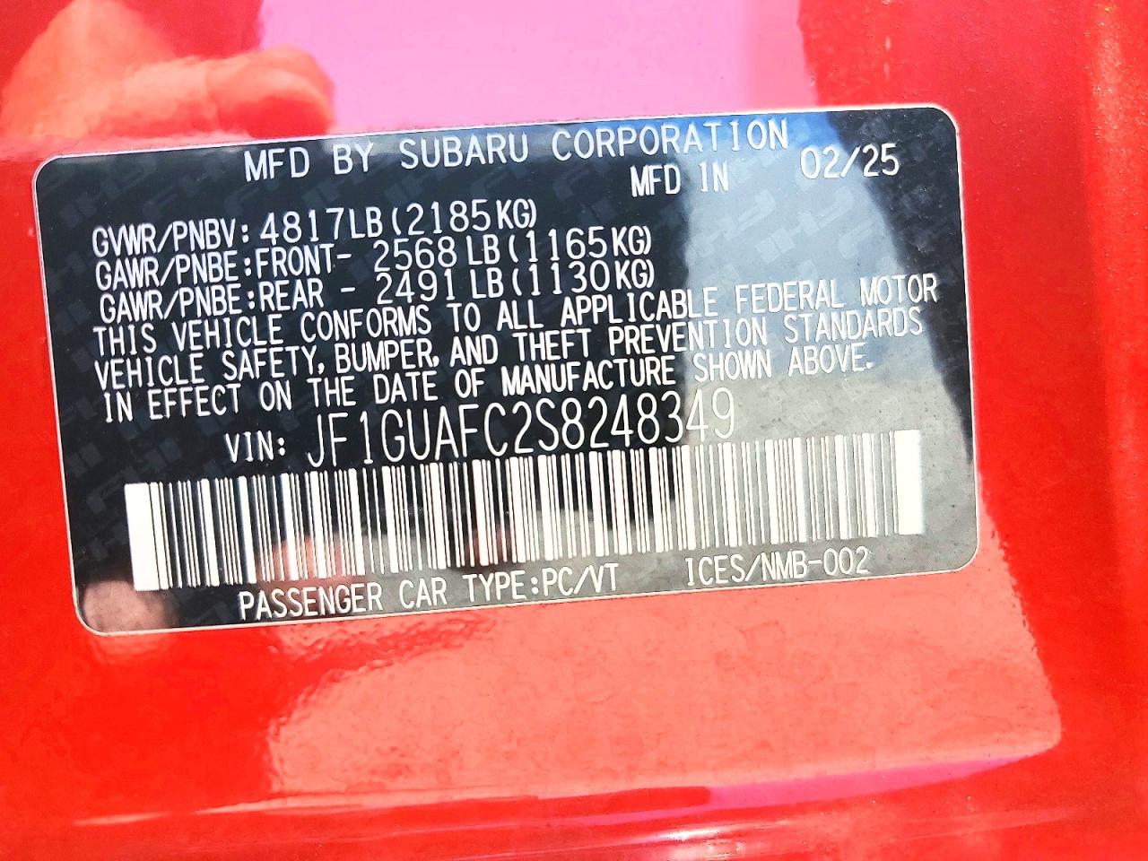 2025 SUBARU IMPREZA