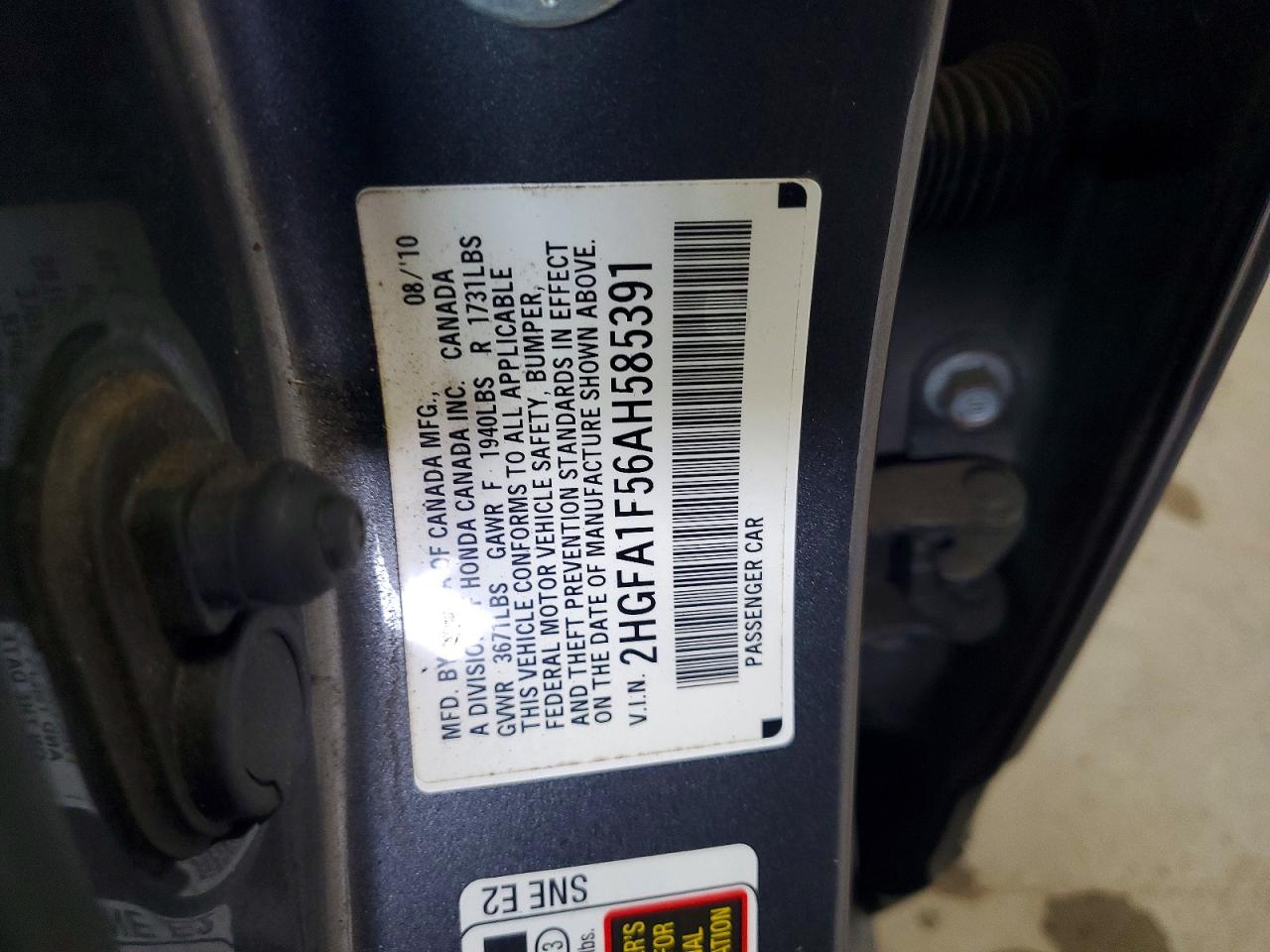 2010 HONDA CIVIC